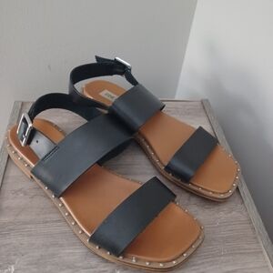 Steve Madden Leather Strappy Sandals Sz 7.5